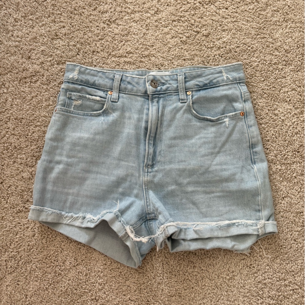 Paige Noella high rise cut off shorts 25